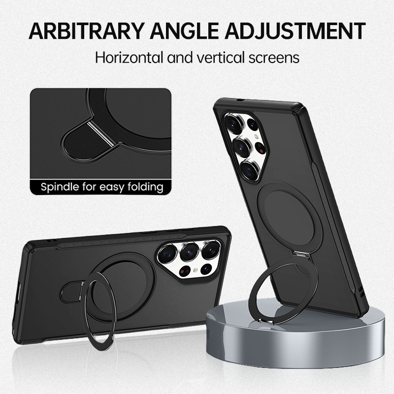 CaseSun-Built-in kickstand Samsung Galaxy S25 Ultra magnetic case