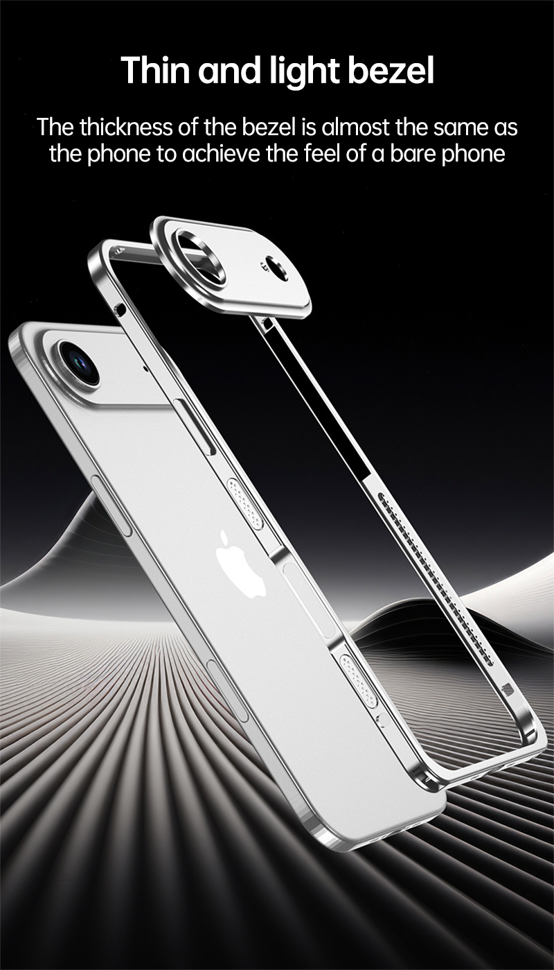 CaseSun-Slim bezel design delivers a lightweight feel while preserving the bare-metal texture.