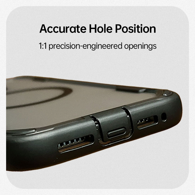 casesun-Magnetic Matte Finish 2-in-1 Shockproof Protective Case-1:1 precision hole positioning