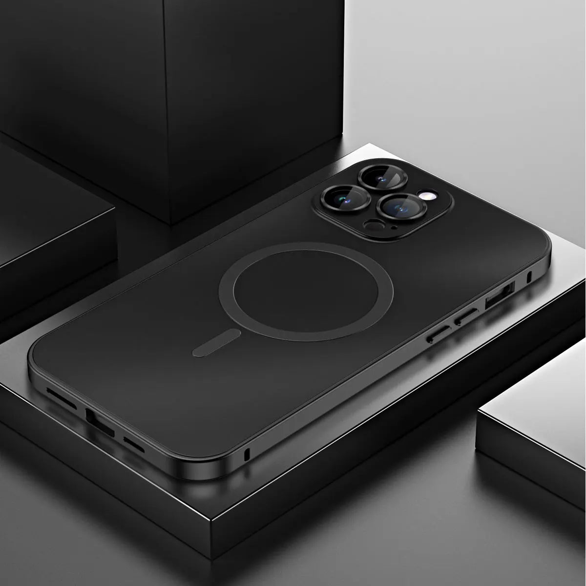 Aluminum alloy frame Magnetic Case for iPhone 16 Pro Max