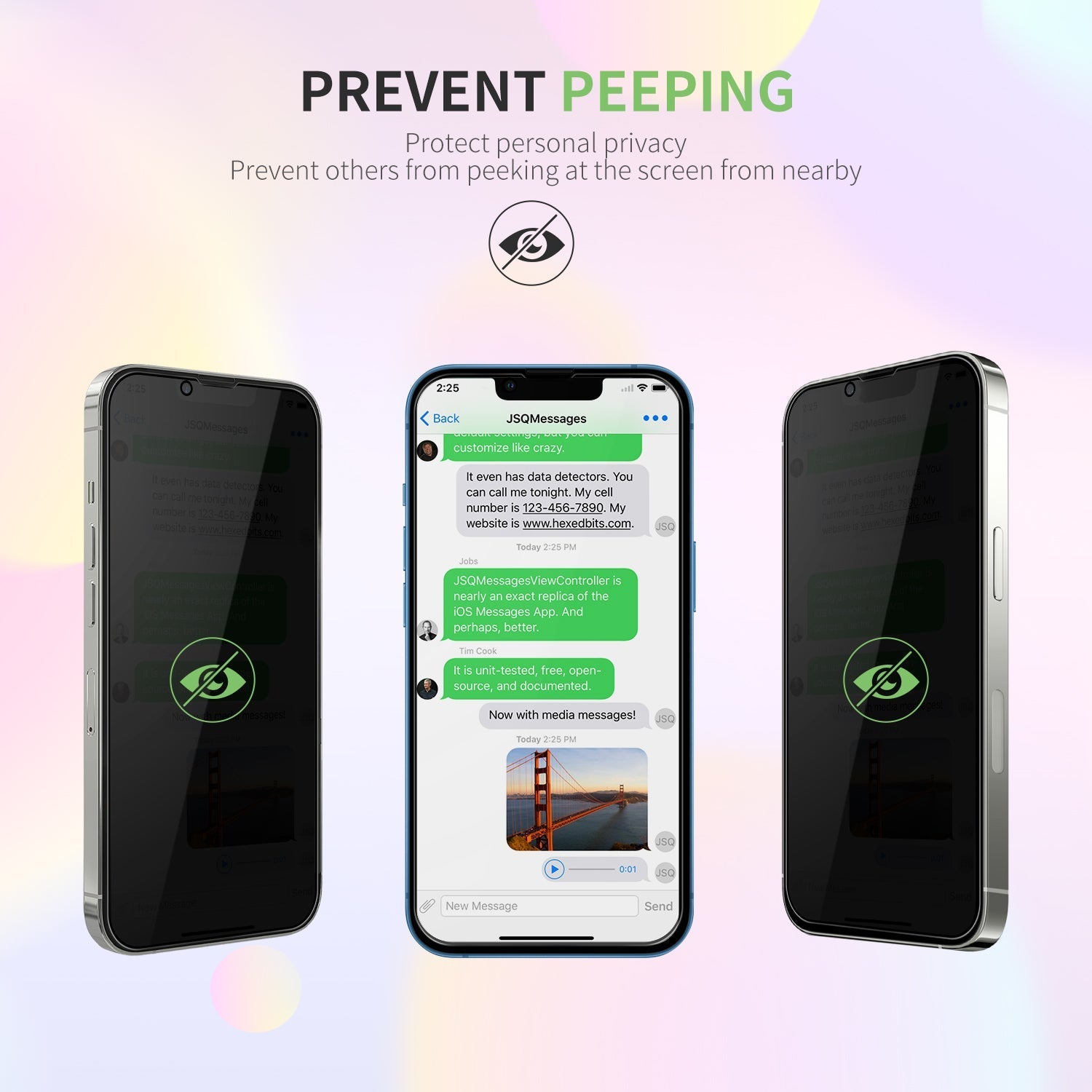 High-end privacy screen protector for iPhone series 