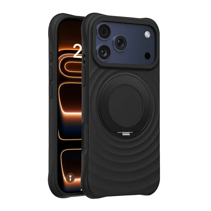 360° Rotating Liquid Silicone Stand Case with MagSafe For iPhone 17 Series