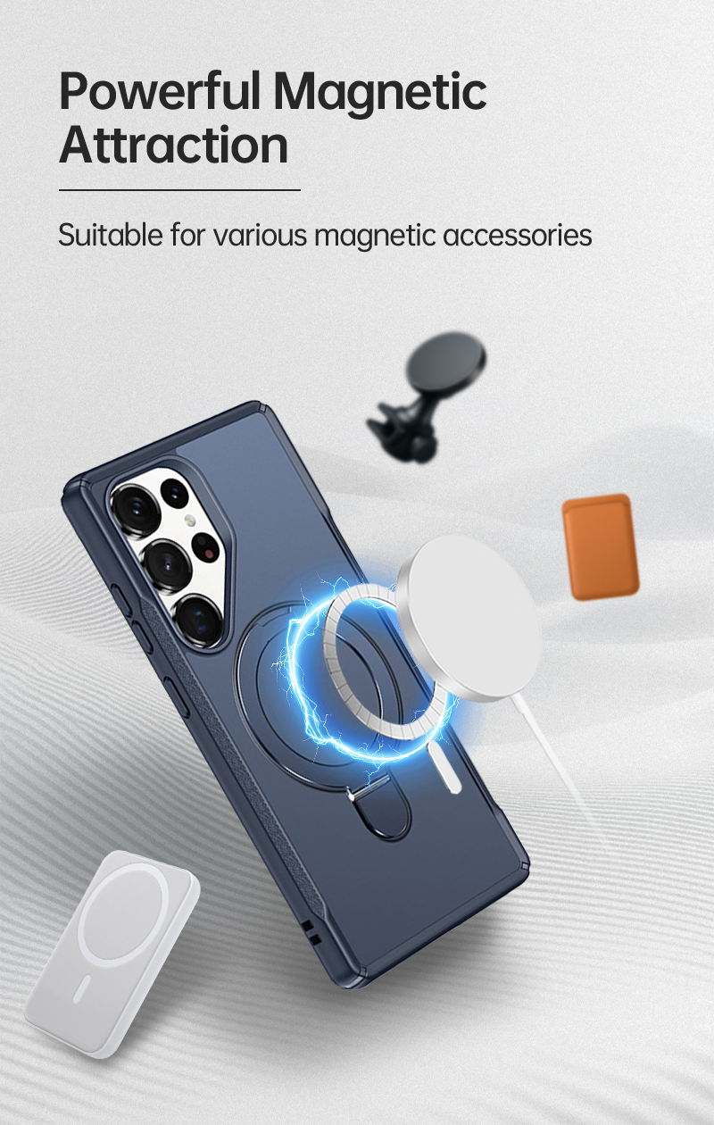 CaseSun-Strong magnetic lock Galaxy S25 Ultra MagSafe compatible case