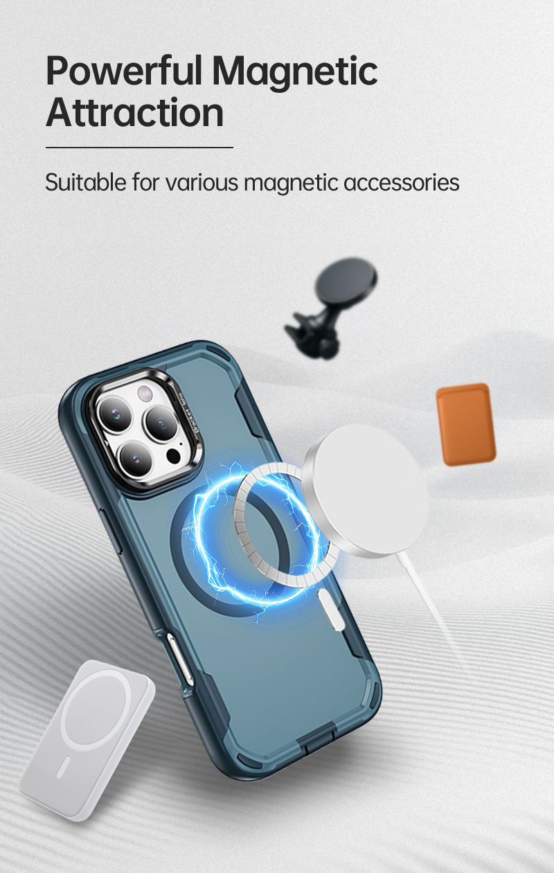 casesun-Magnetic Matte Finish 2-in-1 Shockproof Protective Case-Magnetic Display / Supports Multiple Magnetic Attachments