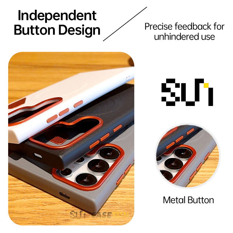 CASESUN Samsung Galaxy S26 Ultra case with independent metal buttons responsive click