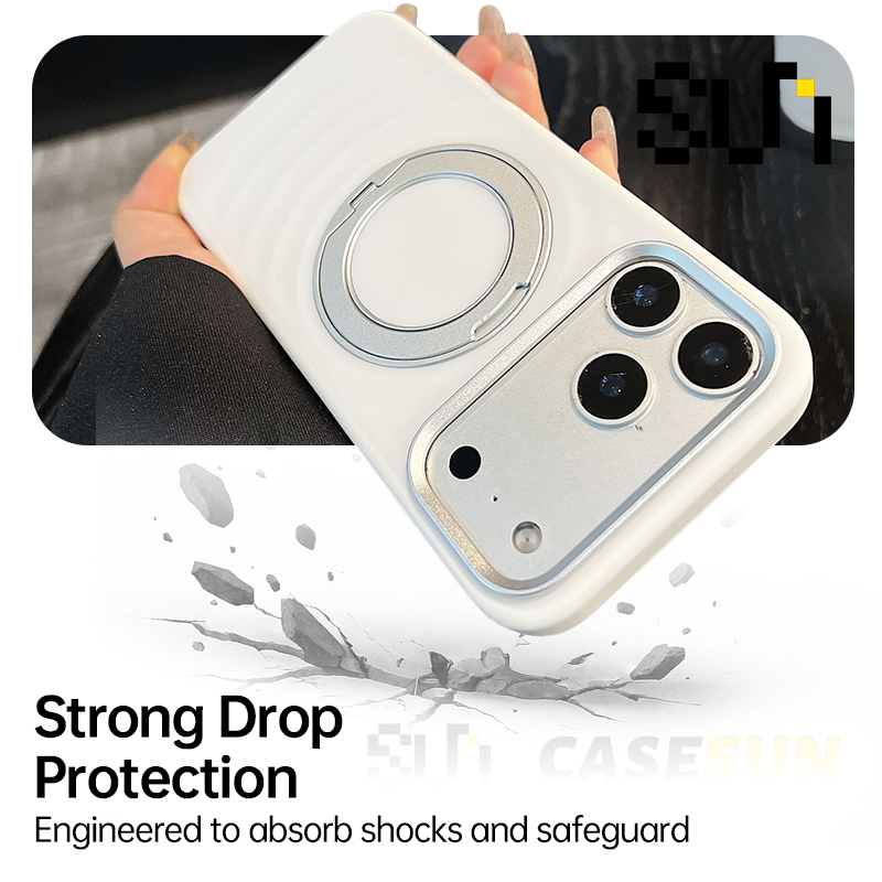 CASESUN drop-protection hybrid PC+TPU impact demonstration.