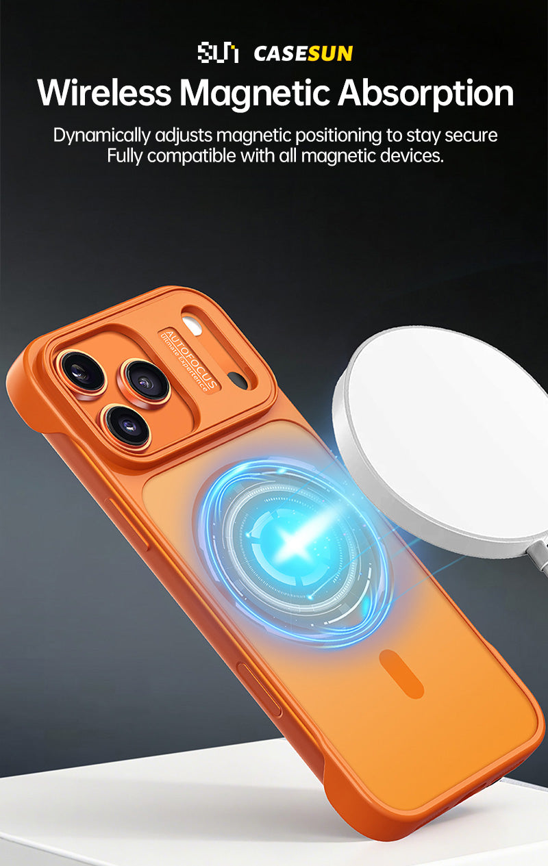 CASESUN iPhone 17 Pro Max magnetic case wireless charging strong magnetic alignment