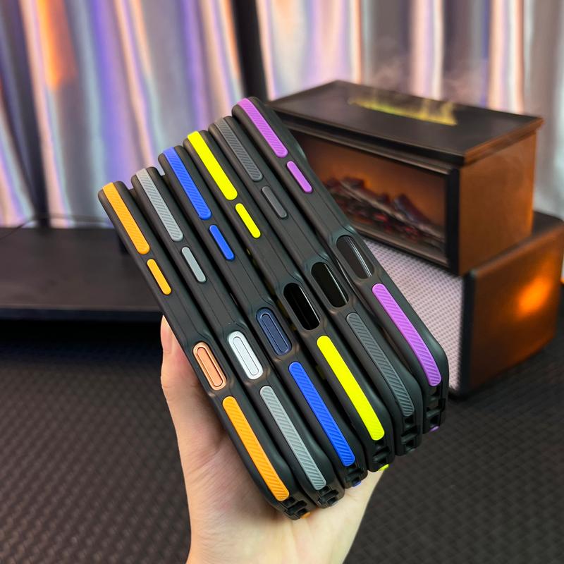 Matte Black Magnetic Case with Anti-Slip Strip for iPhone 17 Series