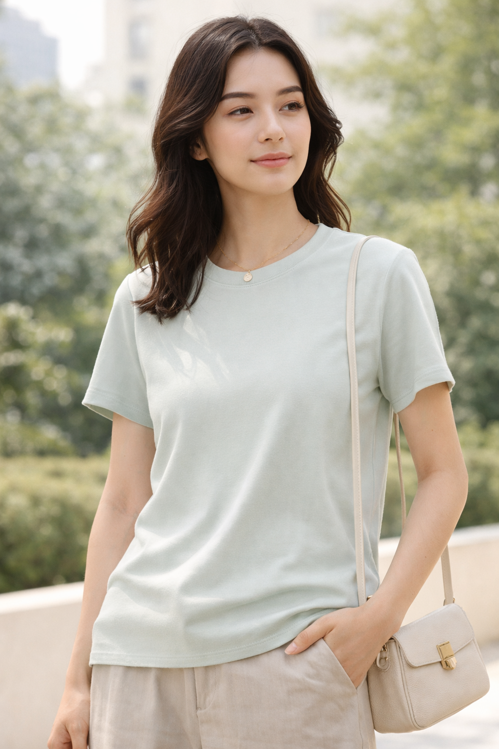 Soft Mist Minimal Tee