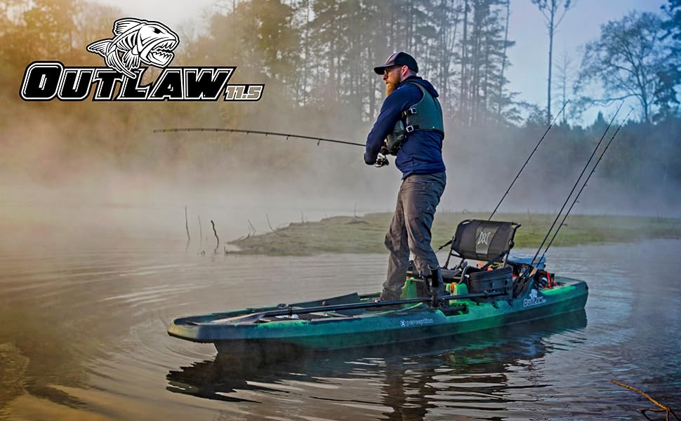 Outlaw Fishing Kayak Stand Up Casting