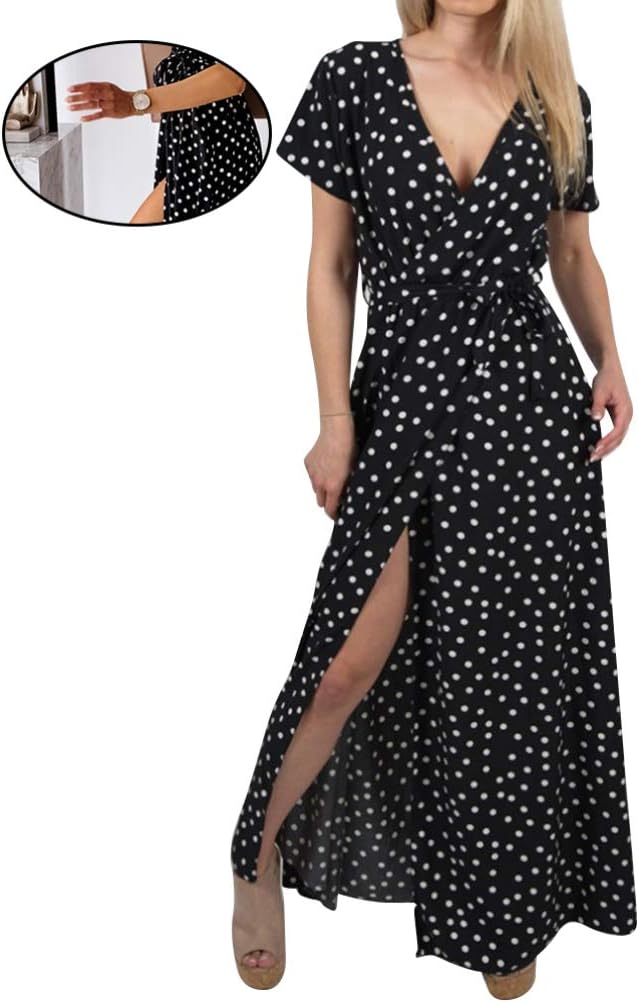 short sleeve skirt V-neck Maxi Dress v neck dress v neck dress deep v Dress party dress summer maxi dress women dresses Skirt Beach dress bohemian
