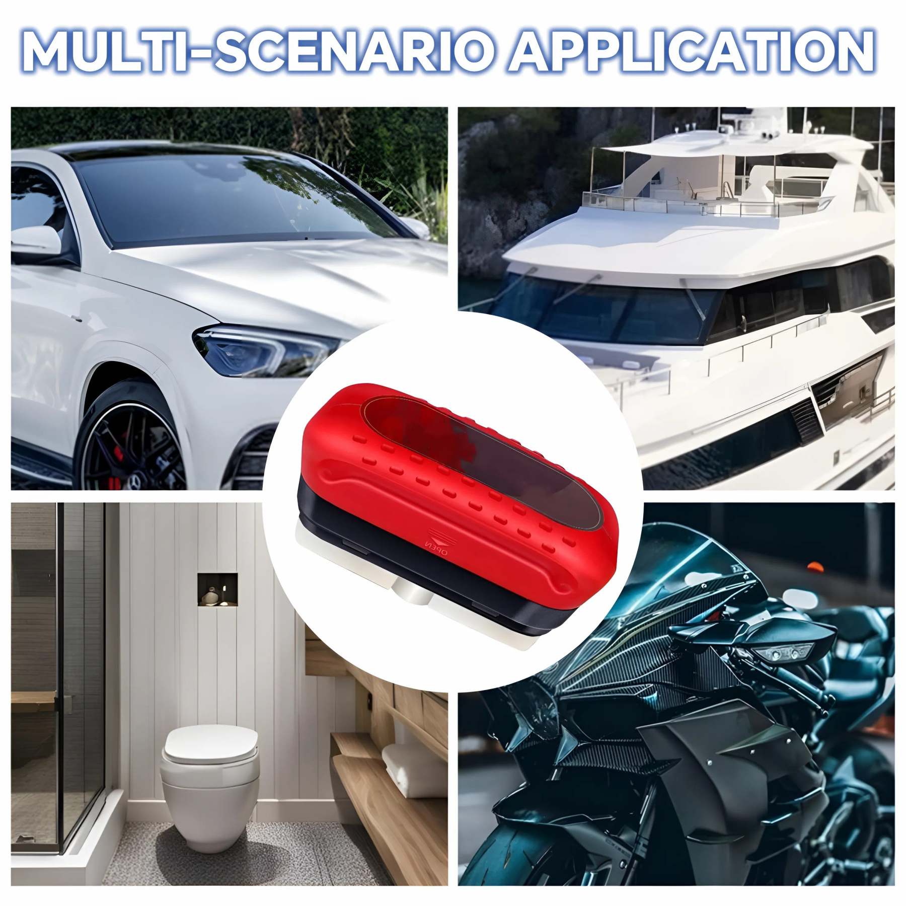 ⚠️Do not let the blurred vision on rainy days endanger your life ⚠️  Automotive Oil Film Cleaning Brush