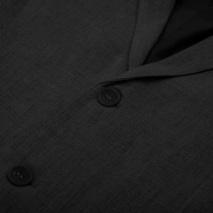 Men's Slim Fit Lightweight Linen Jacket Tailored Blazer Sport Coat