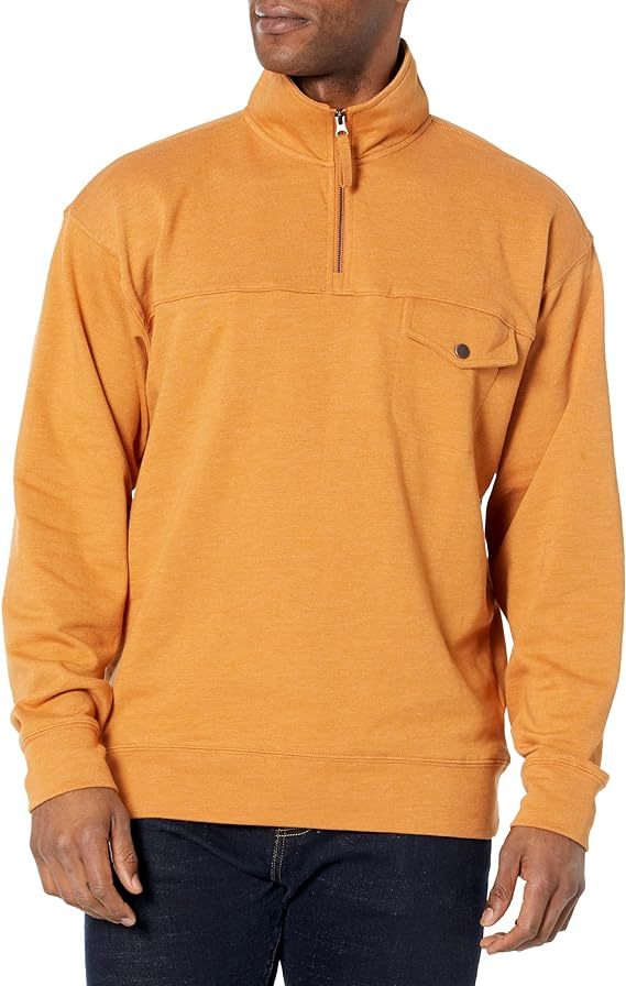 Men's Originals French Terry Hoodie, Quarter Zip Pullover, Lightweight Fleece