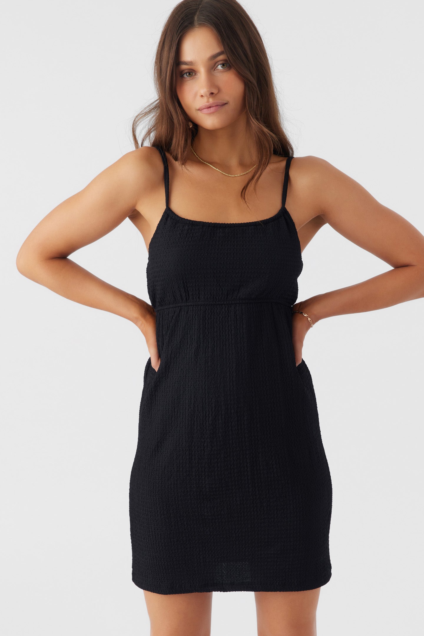 LISE TEXTURED KNIT SHORT DRESS