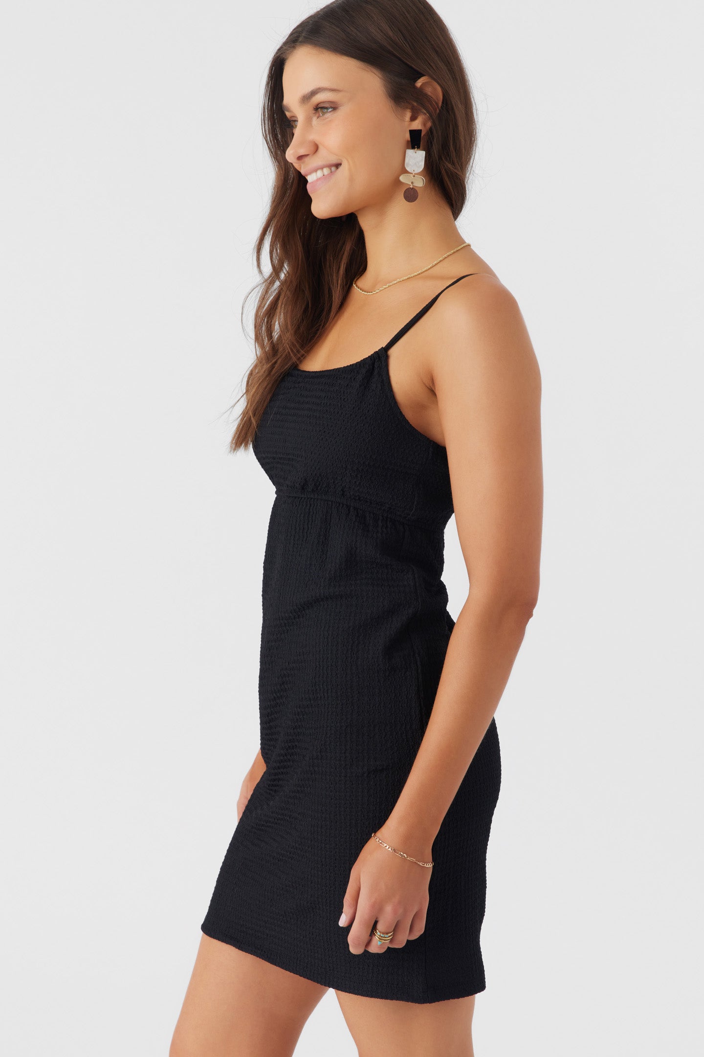 LISE TEXTURED KNIT SHORT DRESS