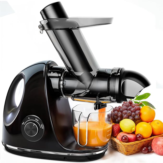 Juicer Machines (with 3-Inch Wide Chute, 2-Speed Modes & Reverse Funct