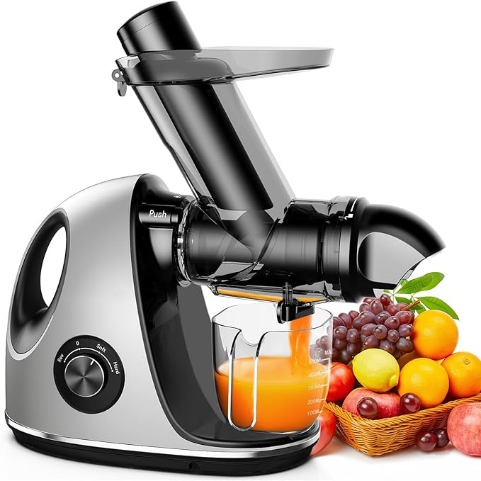 Juicer Machines (with 3-Inch Wide Chute, 2-Speed Modes & Reverse Function)