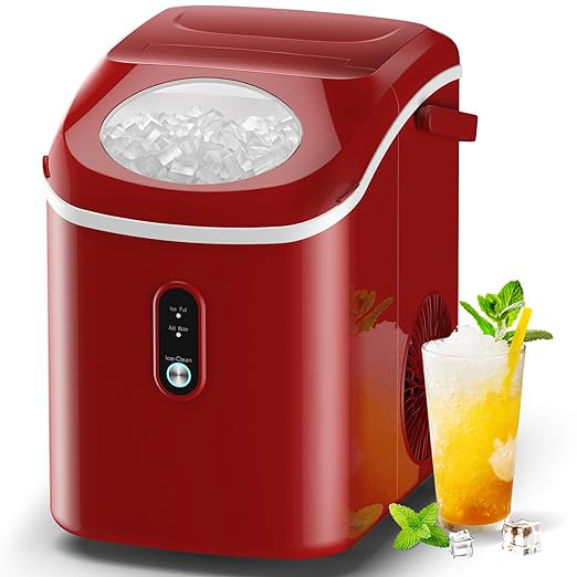 Small Sonic Ice Maker (33lbs/24h Suitable For Home, Kitchen, Office)