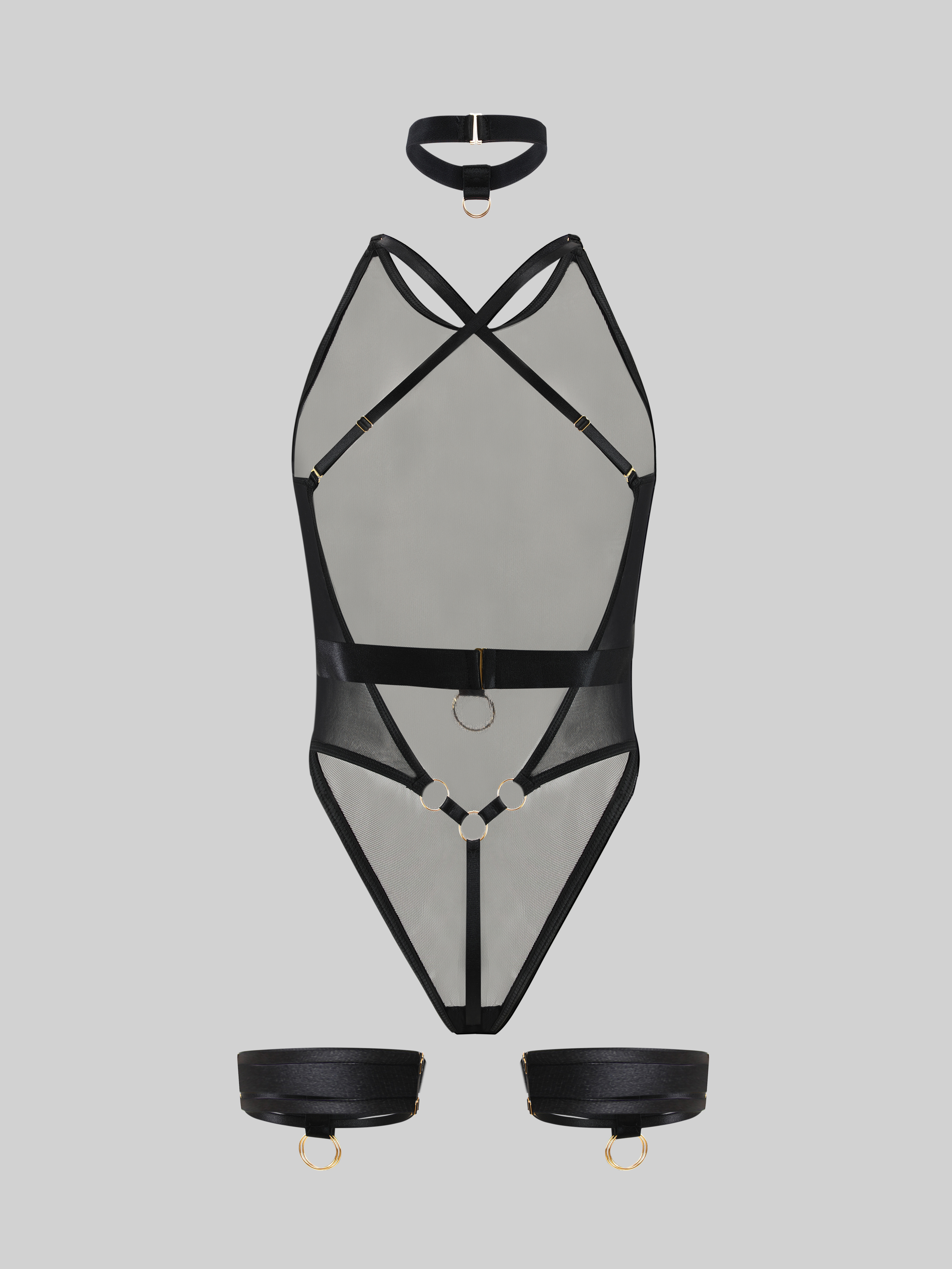 Ruby Bodysuit With Garter Belt