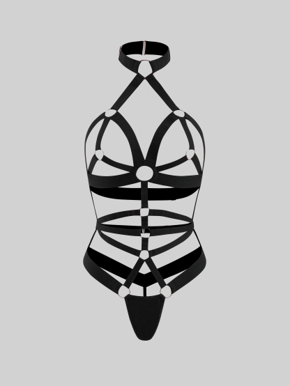 Strappy Teddy One Piece with Underwire