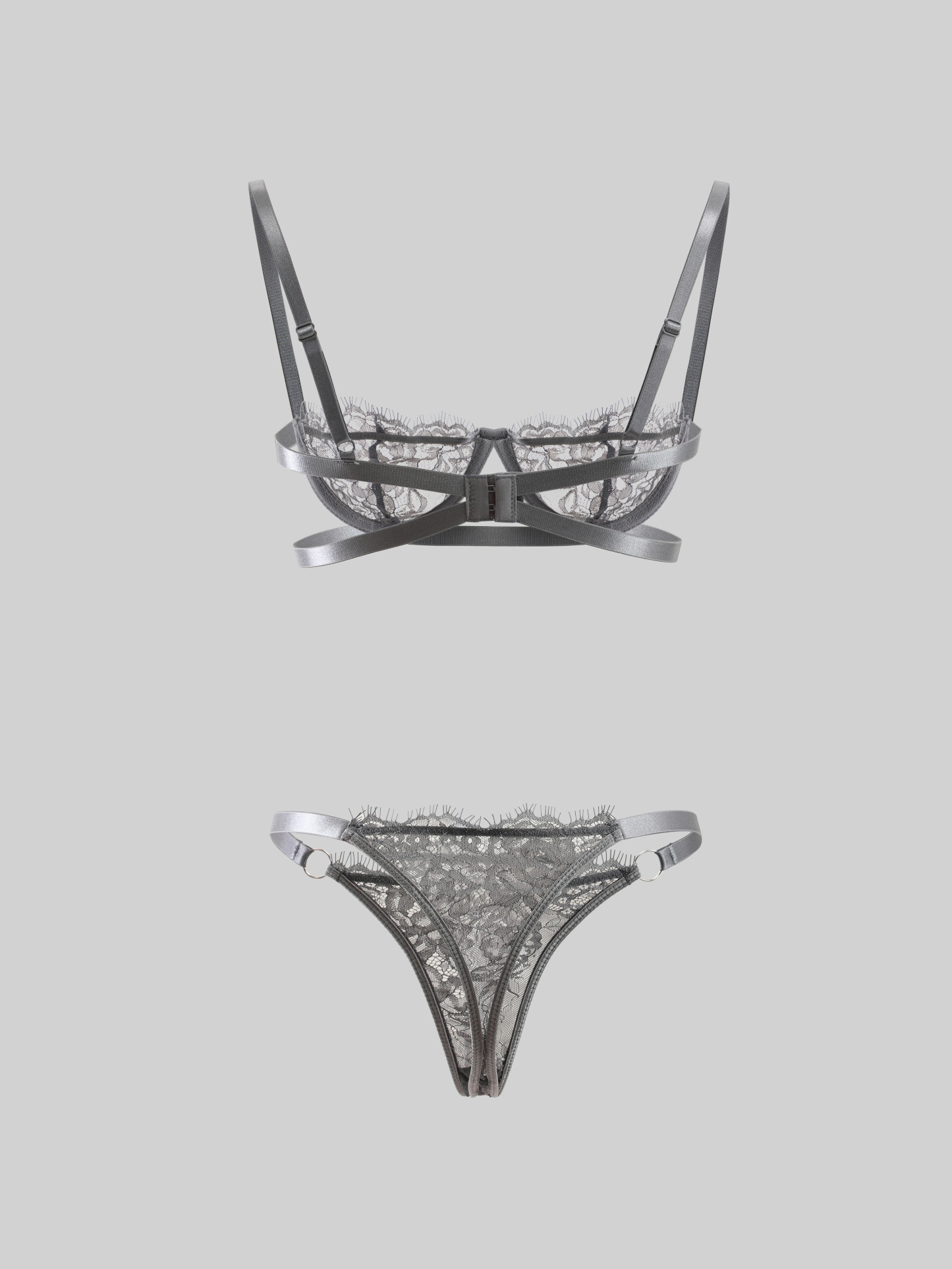 Floral Lace Bra and Panty Sets （2 Piece ）