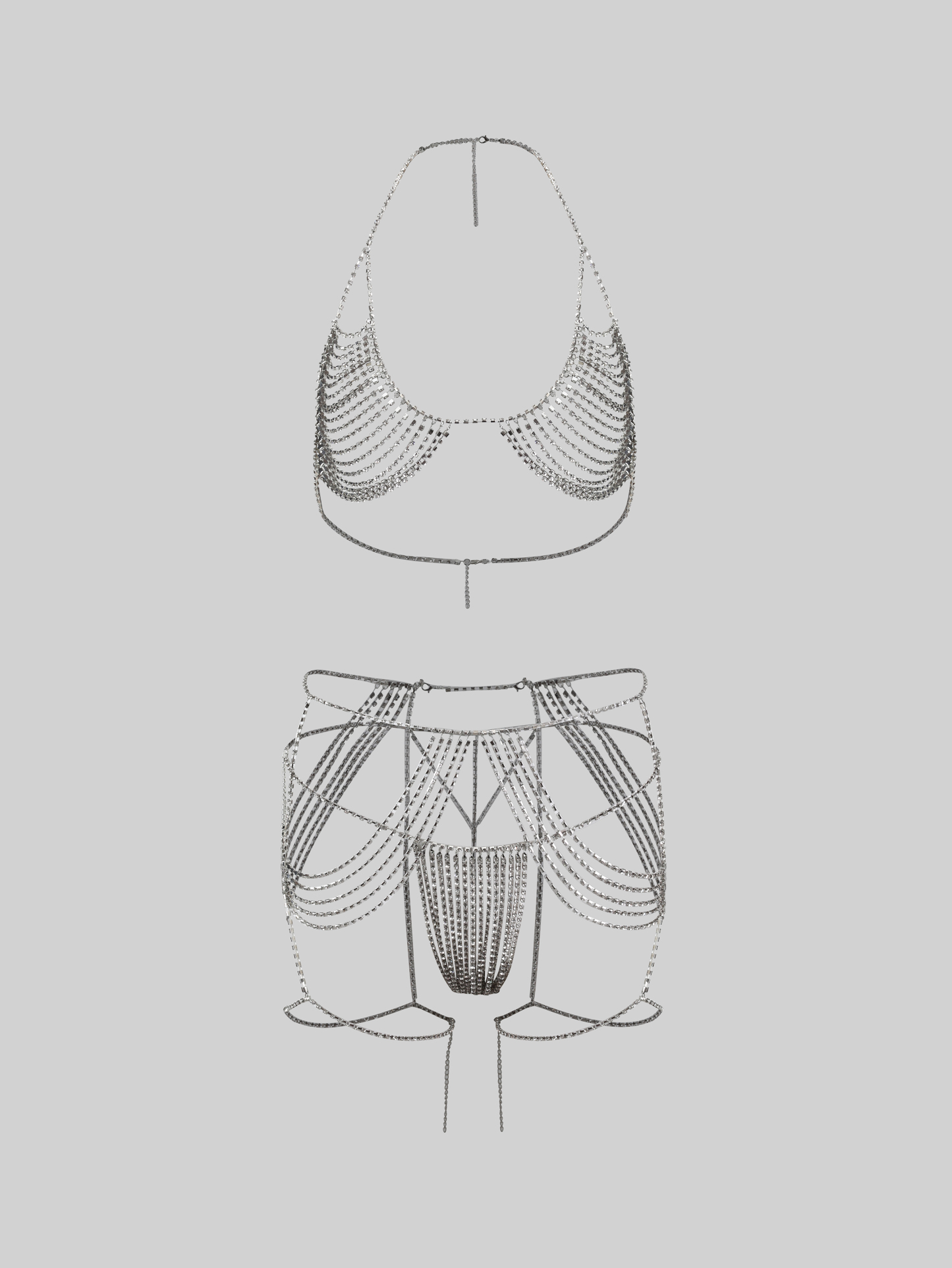 Light Diamond Bra And Panty Sets