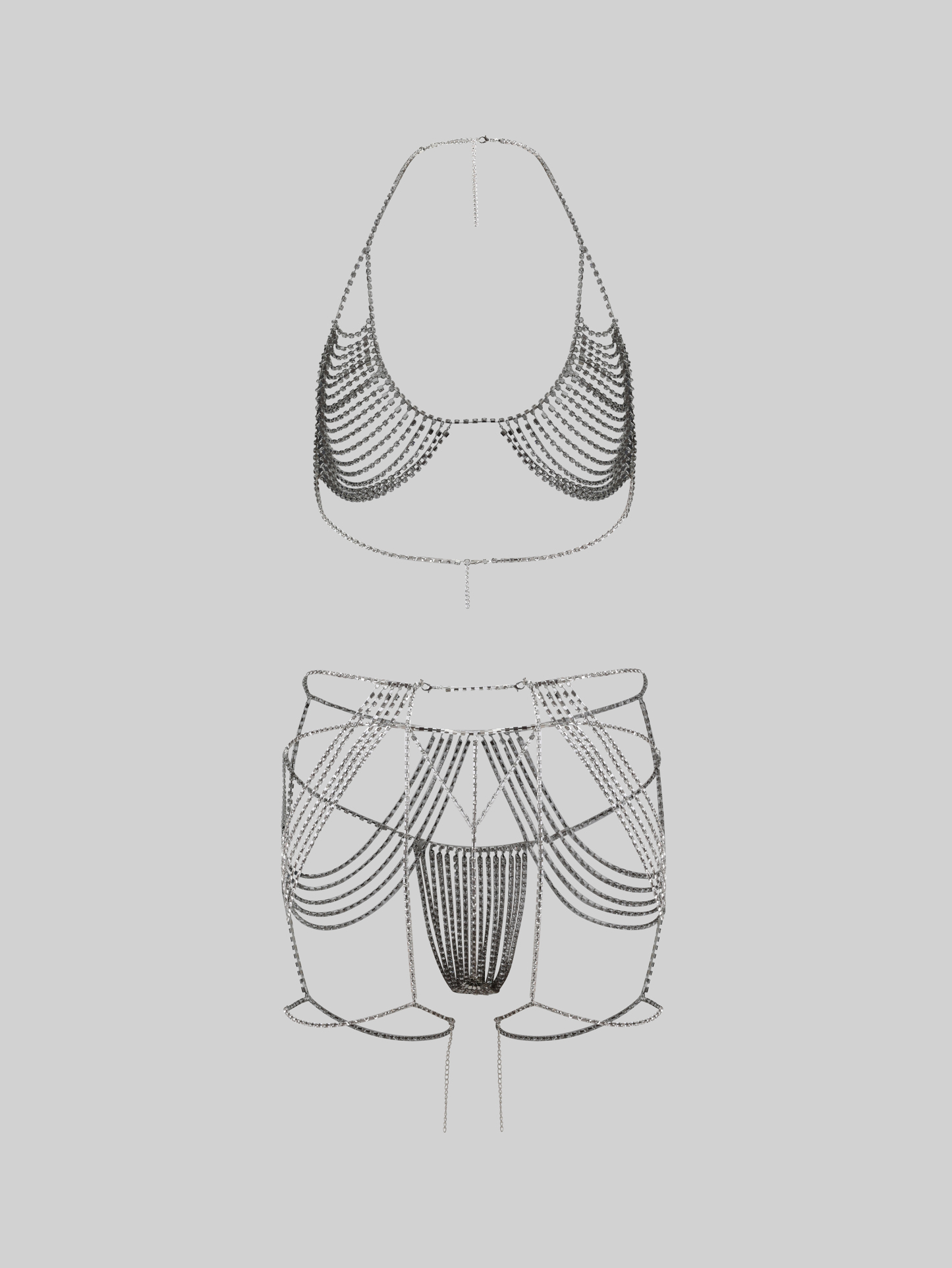 Light Diamond Bra And Panty Sets