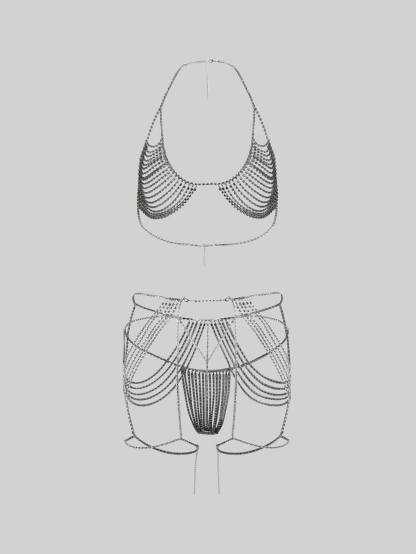 Light Diamond Bra And Panty Sets