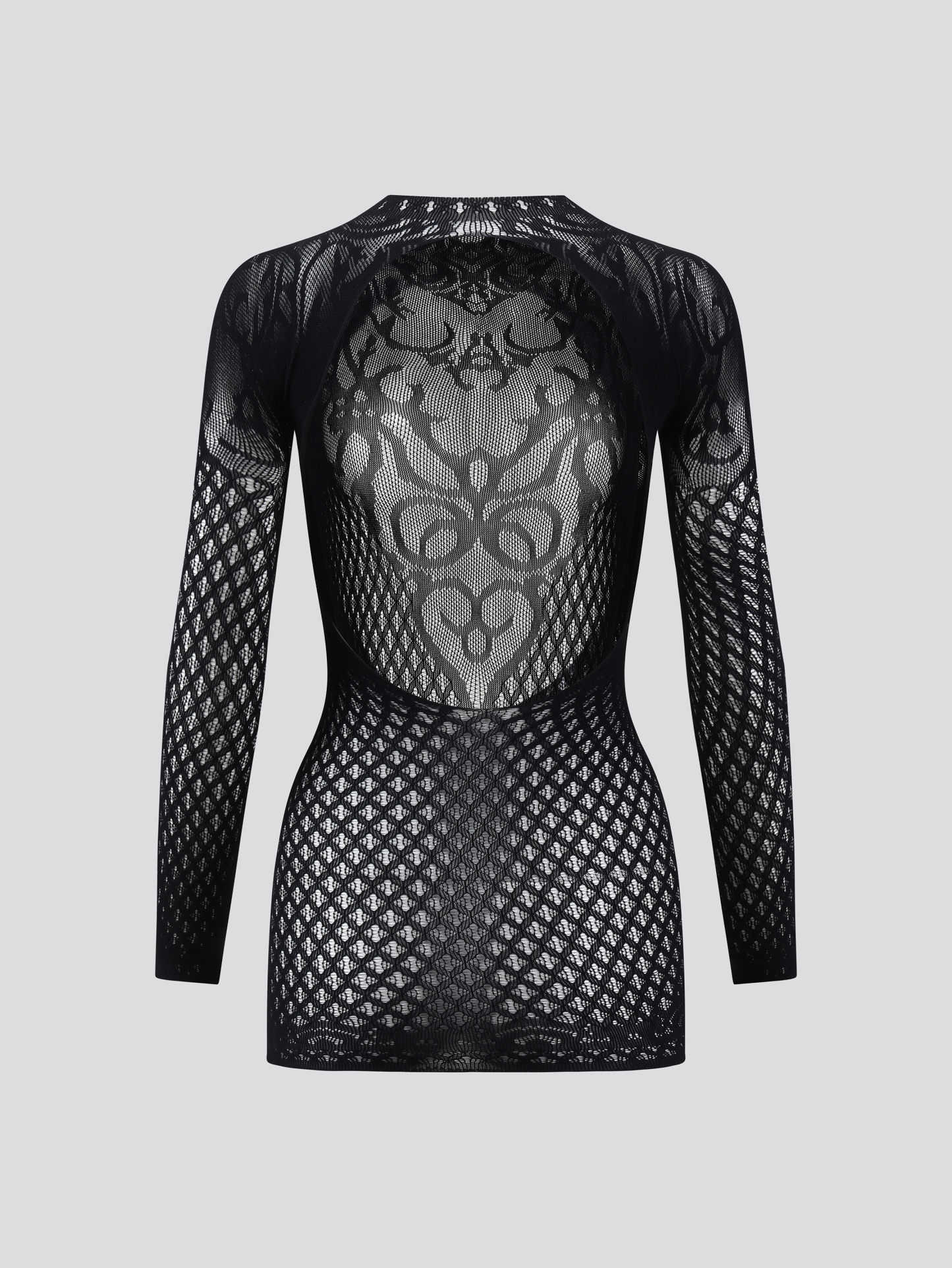 Fishnet Crop Top Long Sleeve Fishnet Shirt