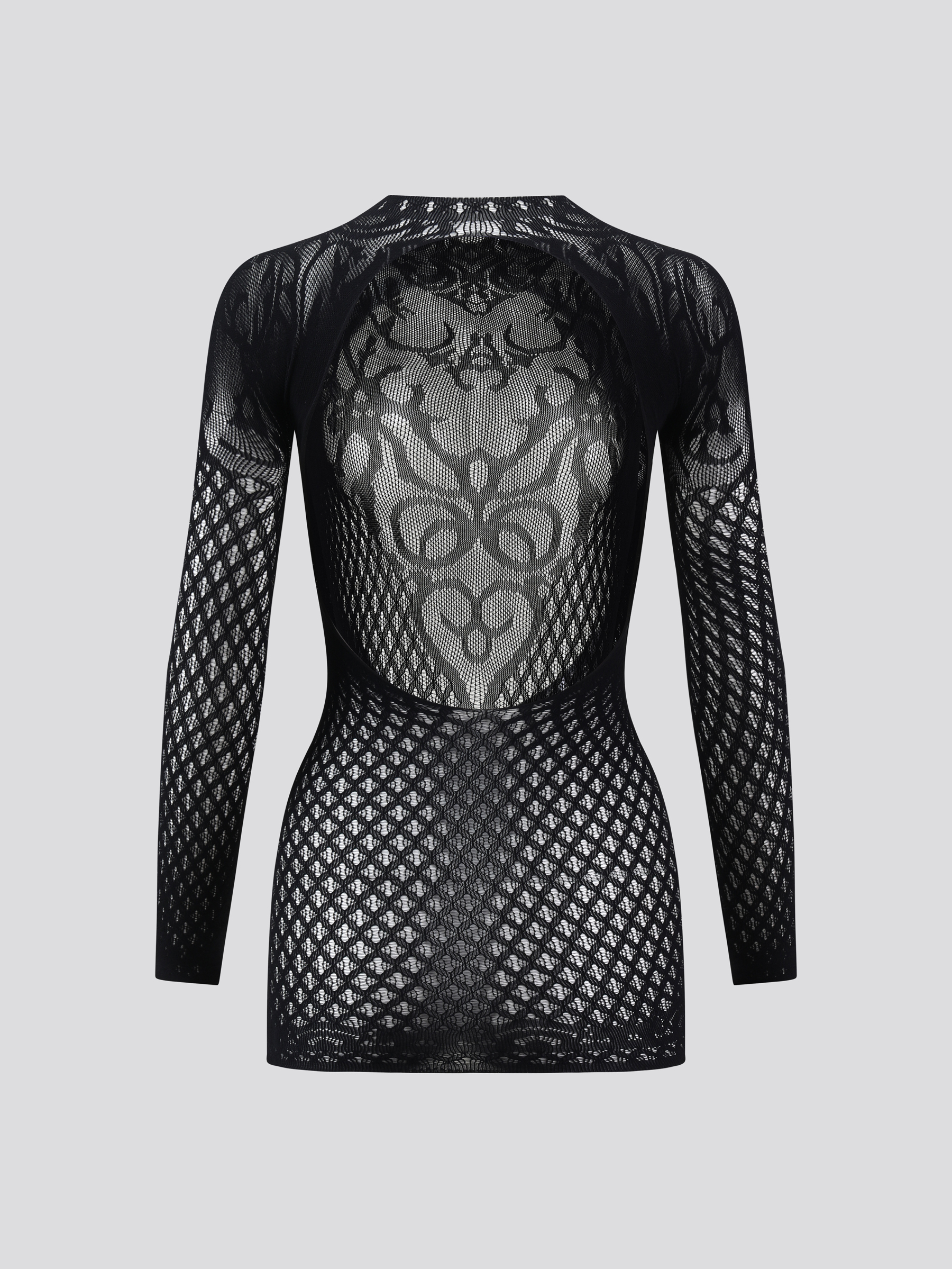 Fishnet Crop Top Long Sleeve Fishnet Shirt