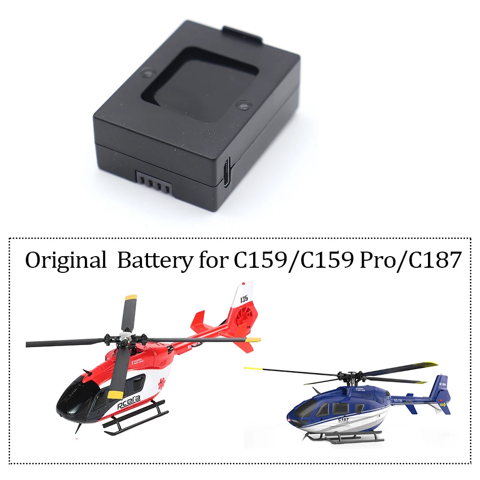 RC ERA C159/C159 EC135 Pro/C187 7.4V 350mah LiPo Battery