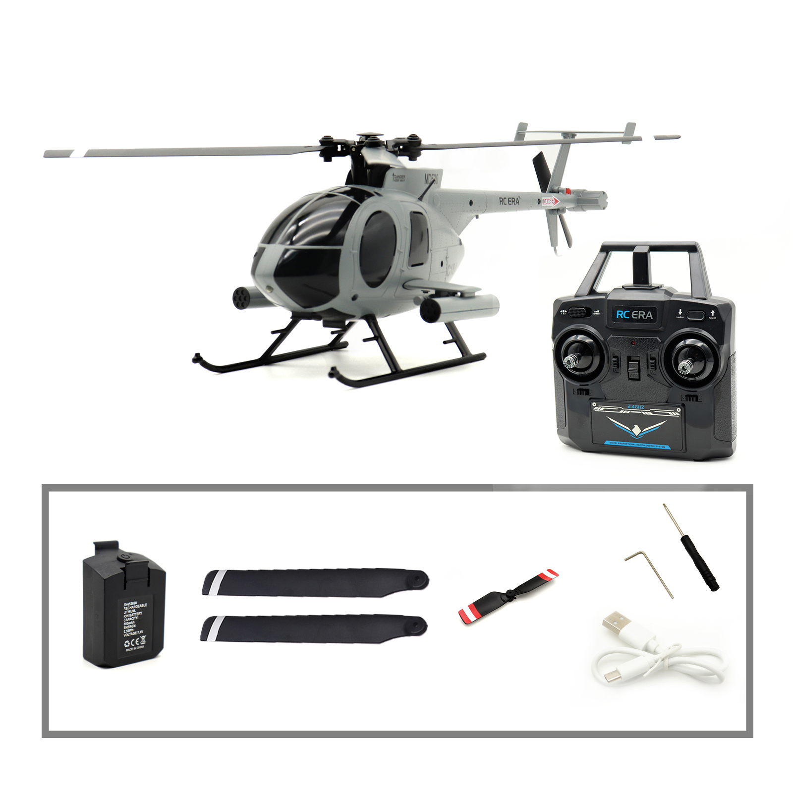 RC ERA C184 Mini MD500 Auto Stabilized Helicopter RTF