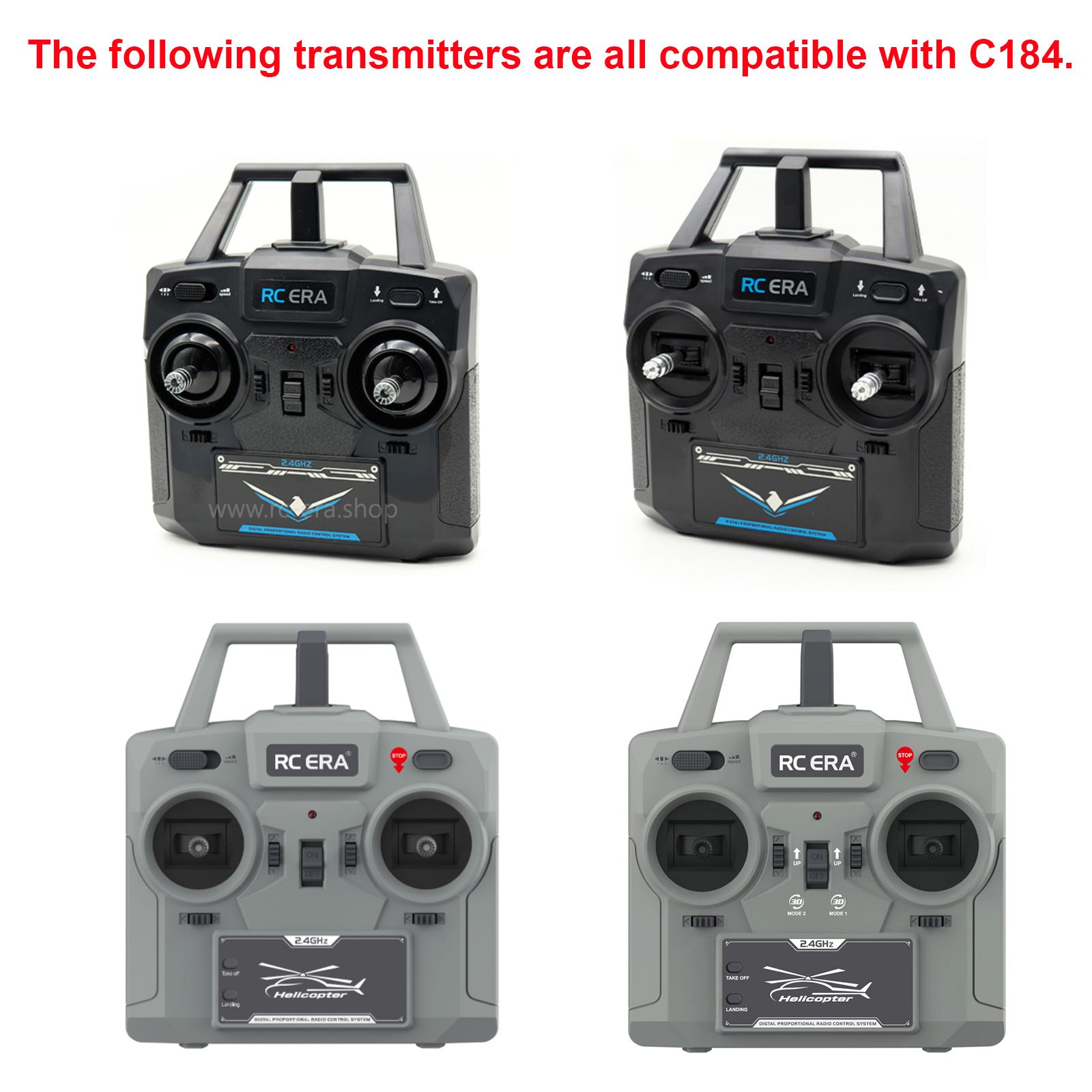 RC ERA C184 MD500 Gyro Stabilized Helicopter with Optical Flow Sensor