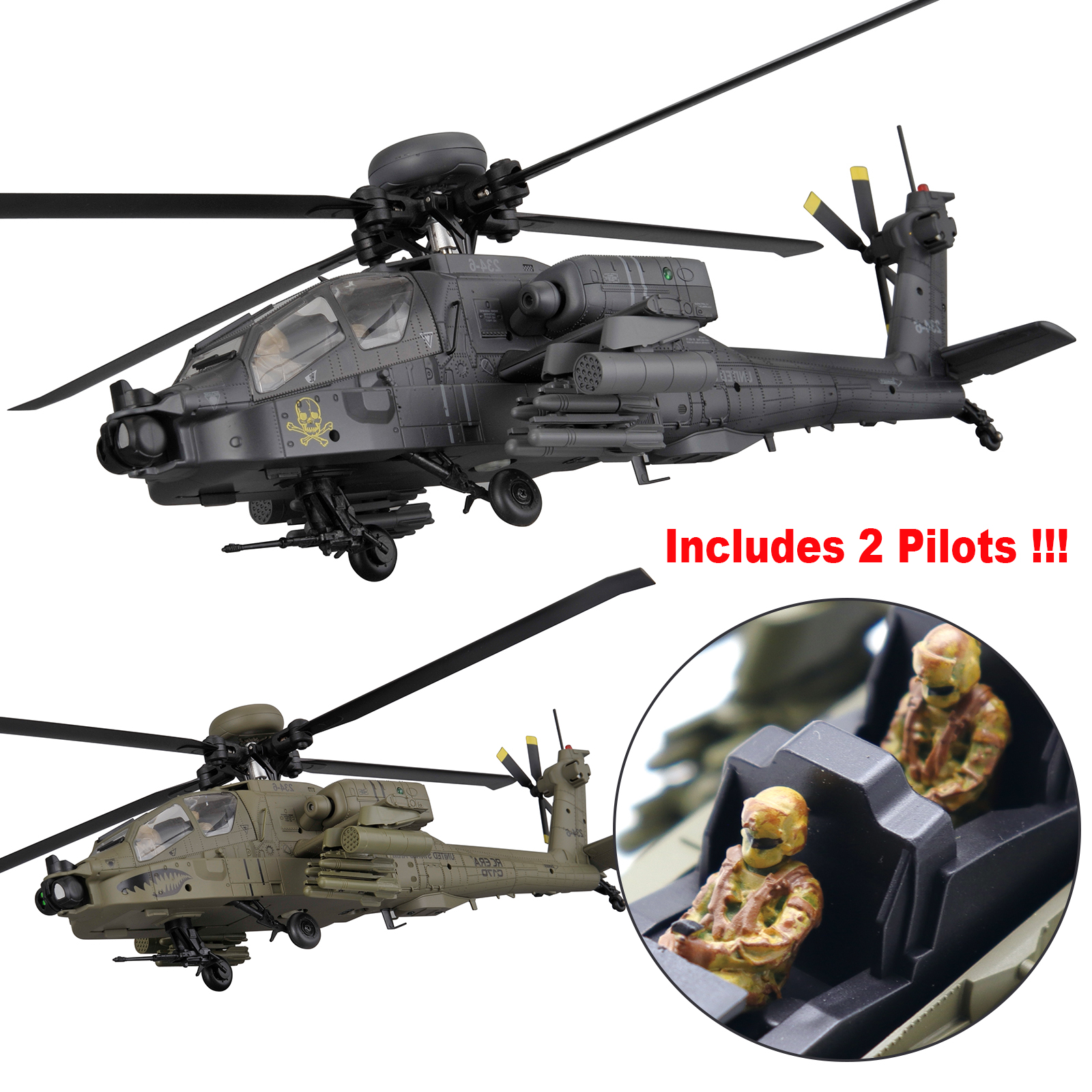 RC ERA C170 AH-64 Apache Auto Stabilized Helicopter 