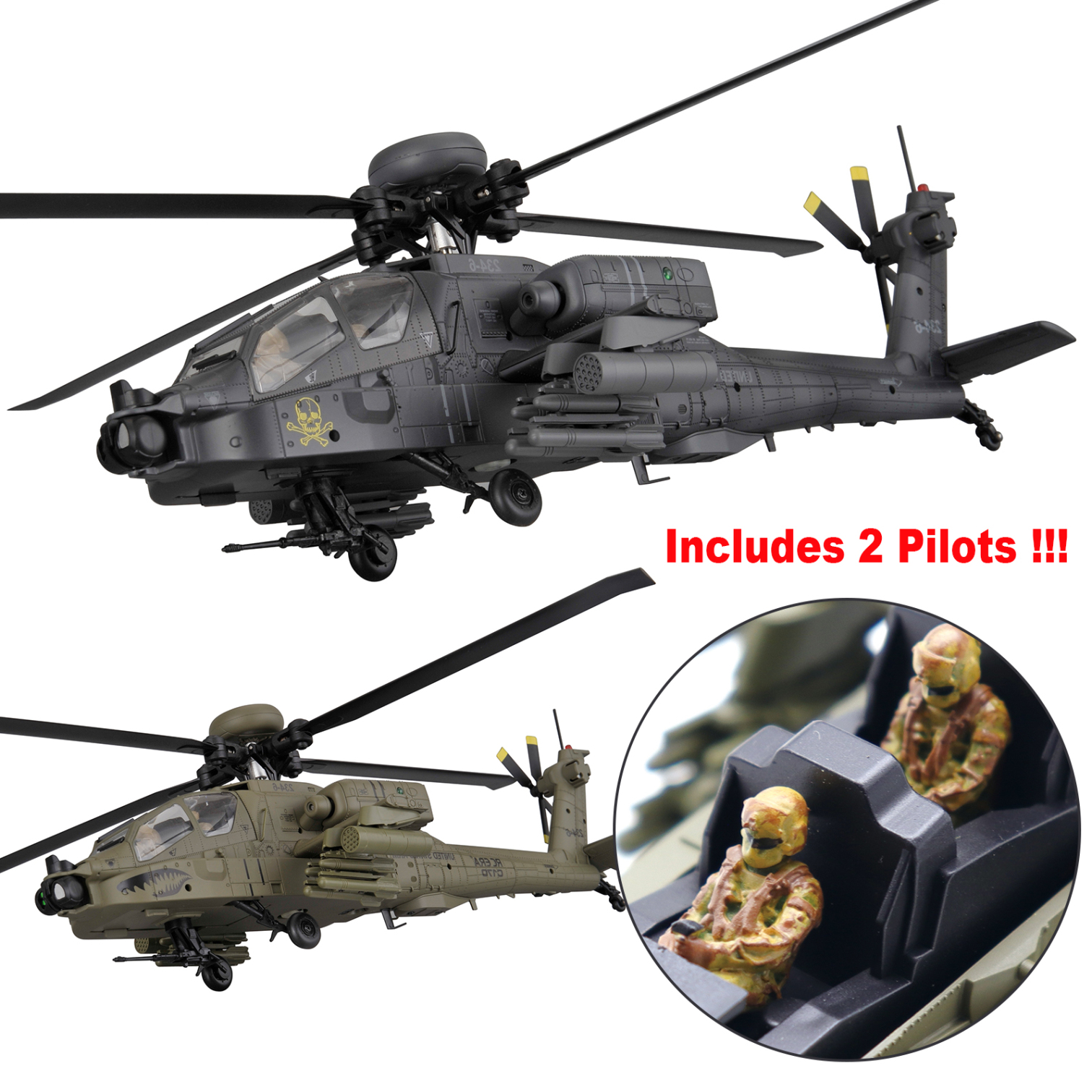 RC ERA C170 AH-64 Apache 1:48 Auto Stabilized Helicopter