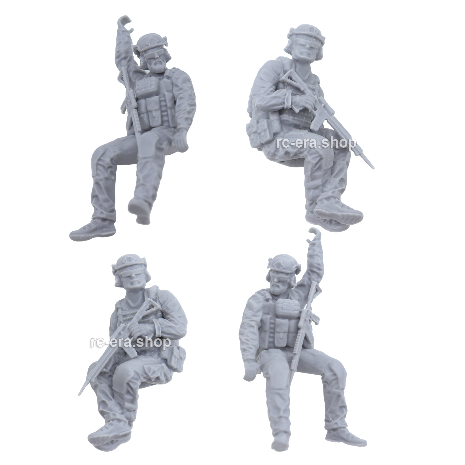 RC ERA C189S MD500 Unpainted Soldier Figures