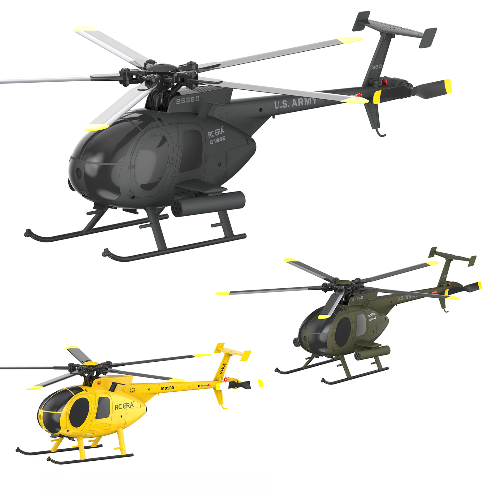 RC ERA C184S Brushless MD500 Auto Stabilized Helicopter 
