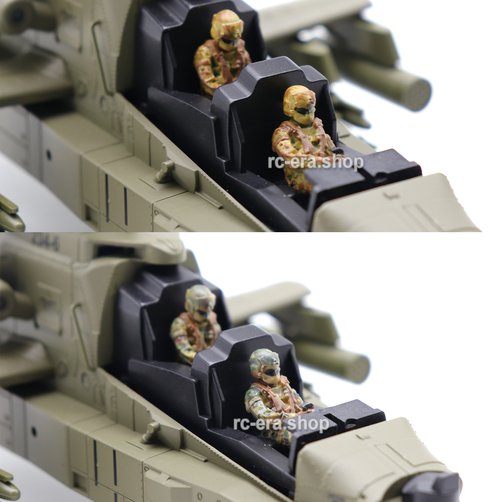 RC ERA C170 AH-64 Apache Painted Camouflage Pilots 
