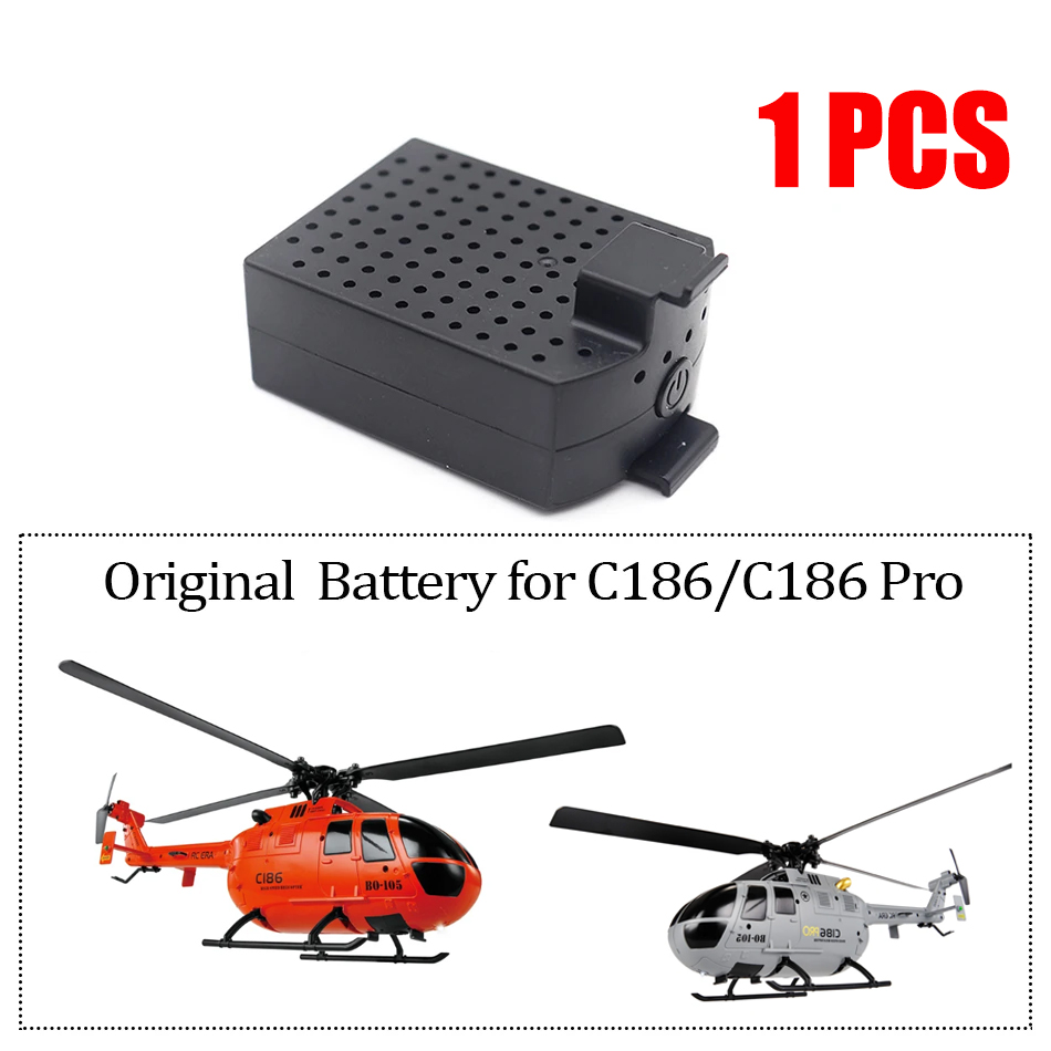 バッテリー*3 C186 BO105 RCヘリコプター 4CH モード1/2 RTF ドローン