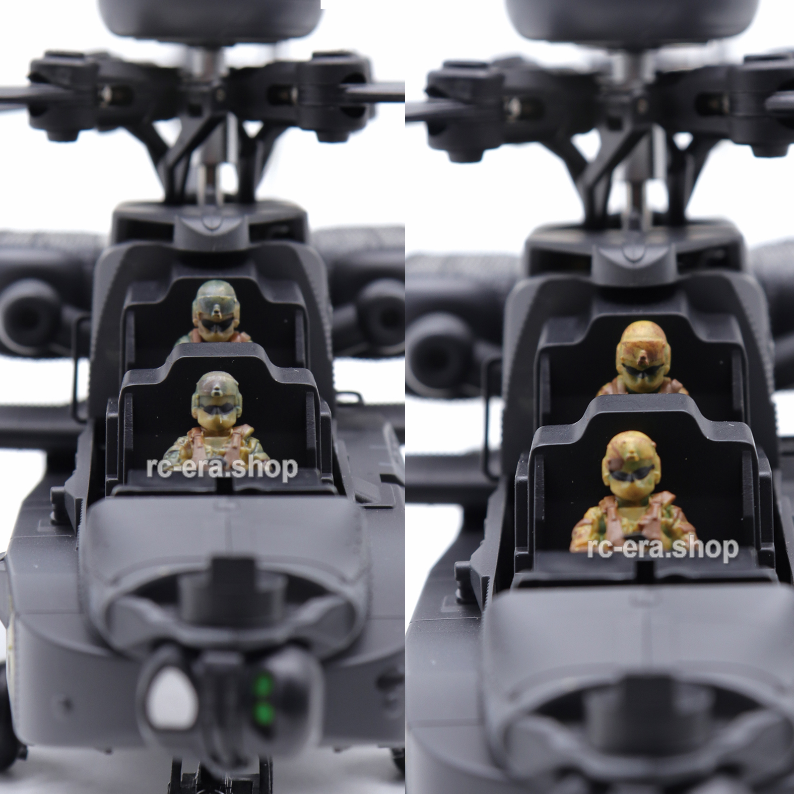 RC ERA C170 AH-64 Apache Painted Camouflage Pilots 
