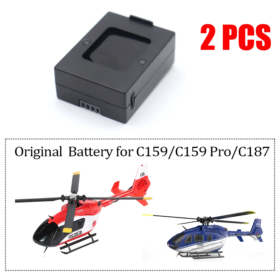 RC ERA C159/C159 EC135 Pro/C187 7.4V 350mah LiPo Battery