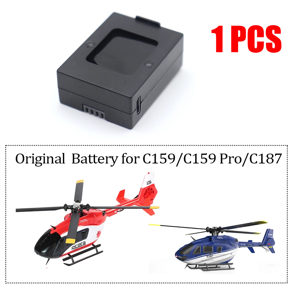 RC ERA C159/C159 EC135 Pro/C187 7.4V 350mah LiPo Battery