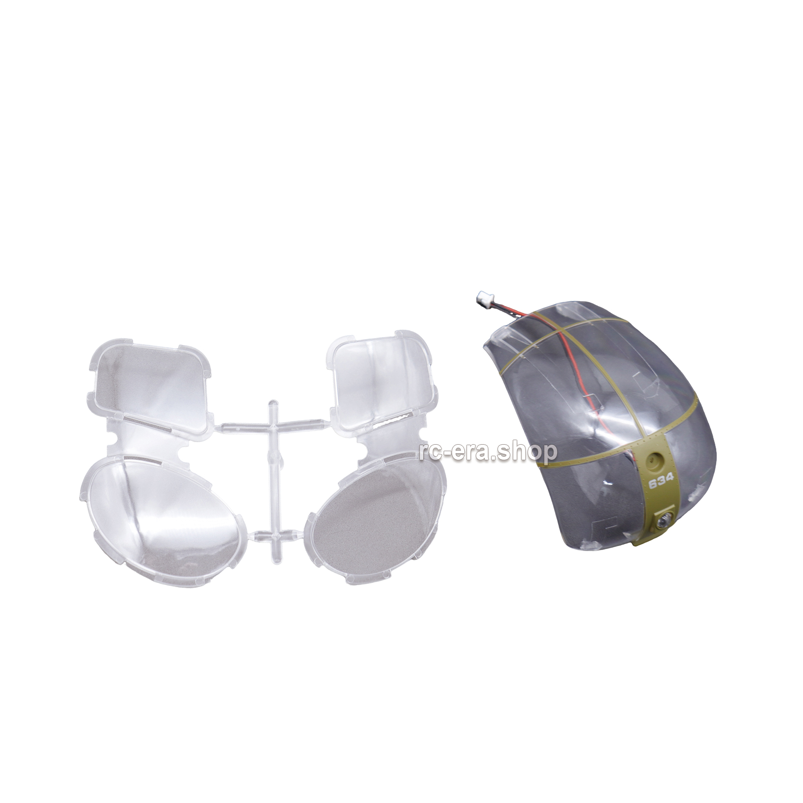 RC ERA C189S MD500 Rounded Canopy with Clear Window