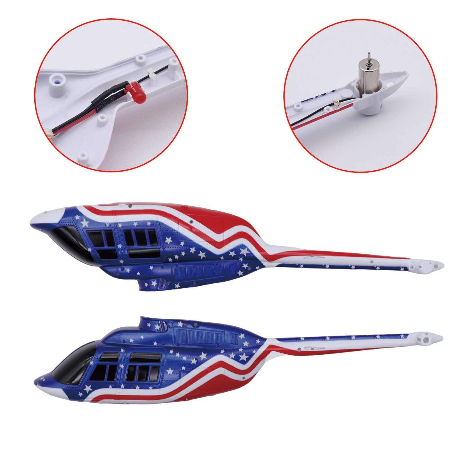 RC ERA A60 Mini Bell206 Fuselage Set