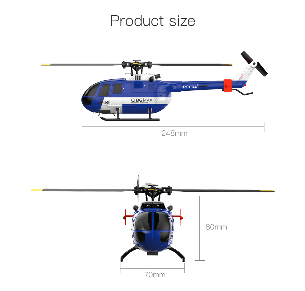 RC ERA C186 MAX BO105 Optical Flow Positioning RC Helicopter RC ERA C186 MAX BO105 Optical Flow Positioning RC Helicopter