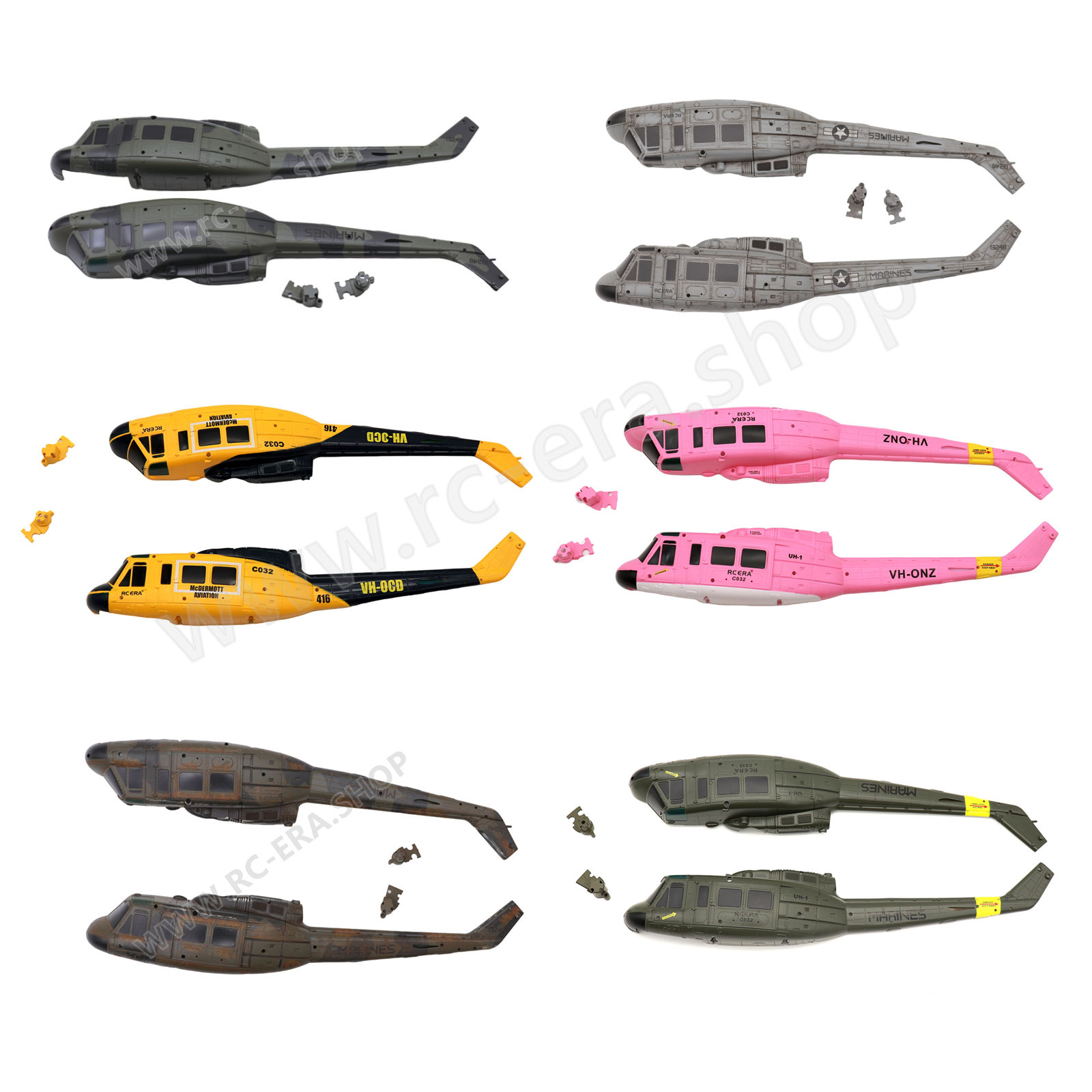 RC ERA C032 UH-1 Huey Helicopter Fuselage Set