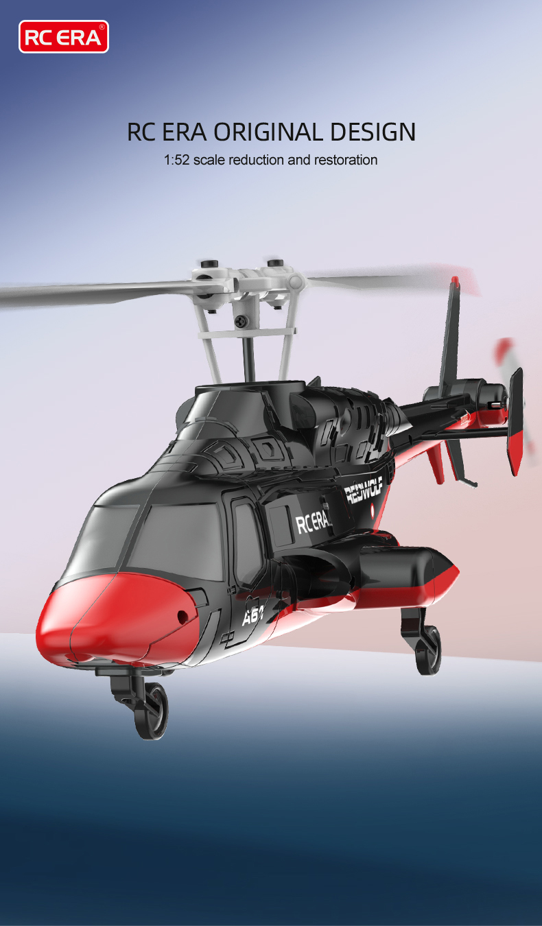 RC ERA A61 Mini Airwolf Gyro Stabilized Helicopter