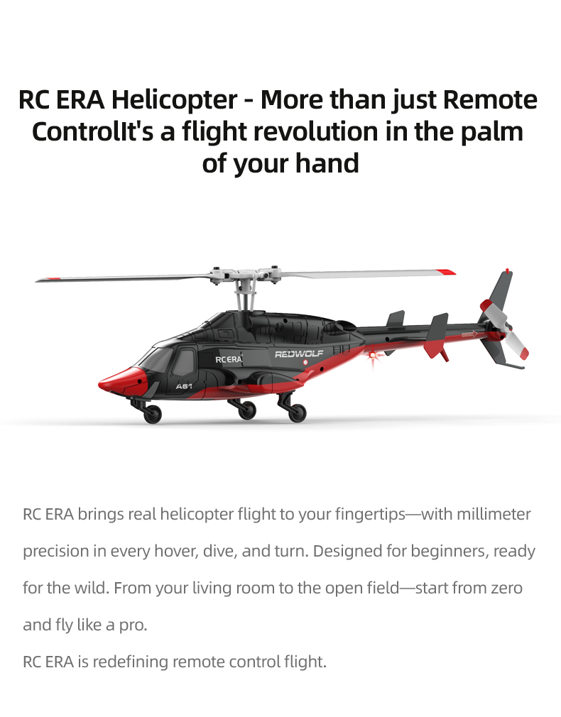 RC ERA A61 Mini Airwolf Gyro Stabilized Helicopter