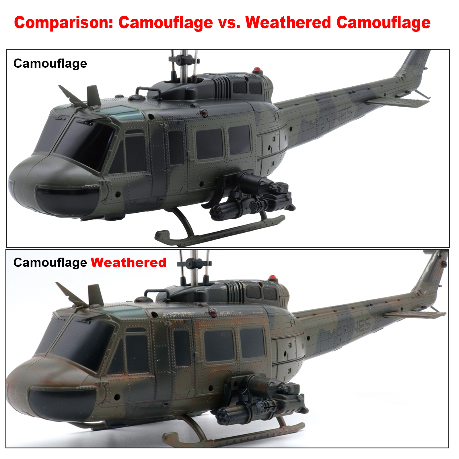 RC ERA C032 UH-1 Huey Auto Stabilized RC Helicopter - Camouflage